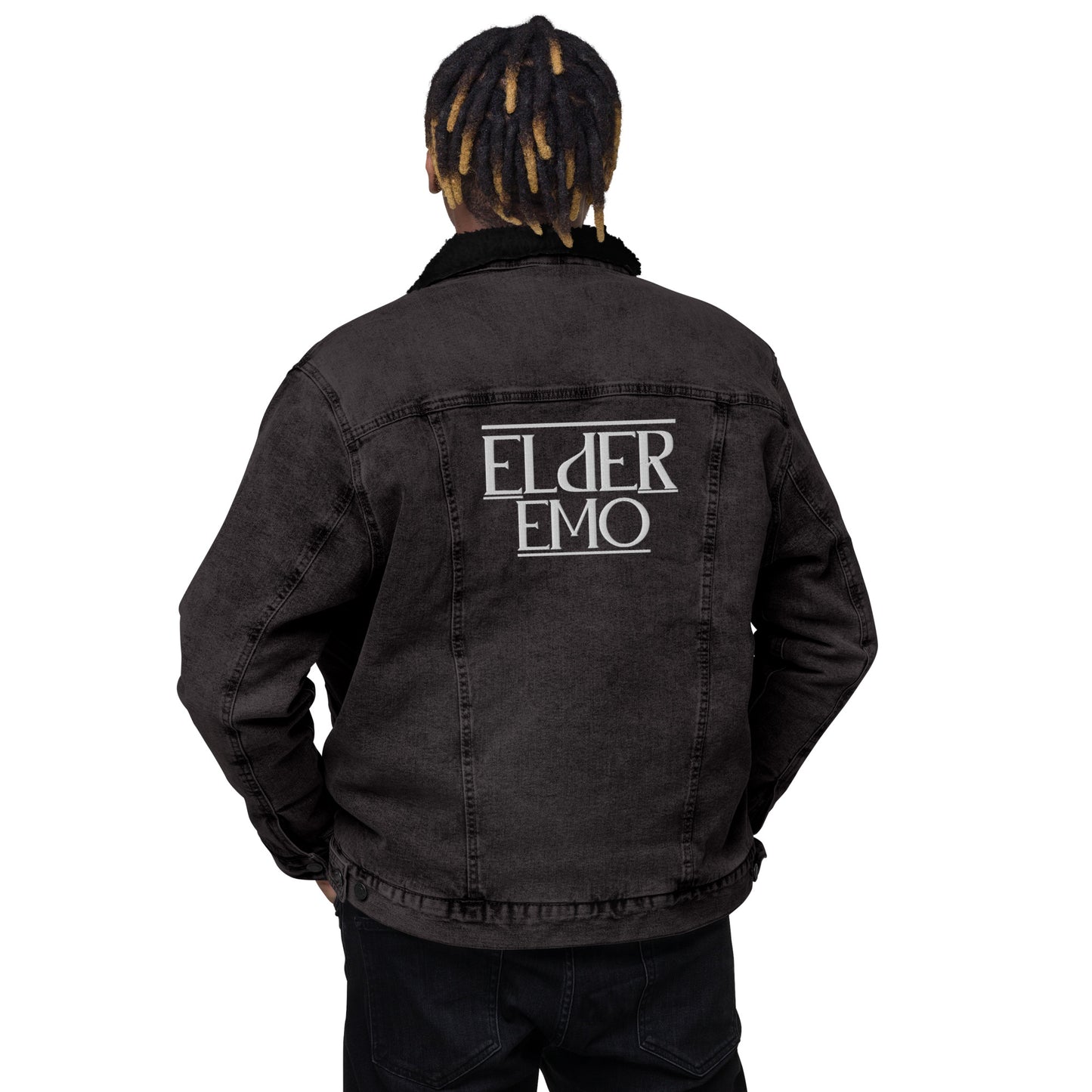 Elder Emo - denim sherpa jacket